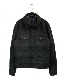 ZARA（ザラ）の古着「フェイクスエードレギュラーフィットジャケット」｜ブラック