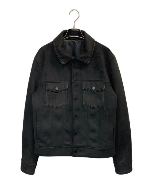 ZARA（ザラ）ZARA (ザラ) フェイクスエードレギュラーフィットジャケット ブラック サイズ:Sの古着・服飾アイテム