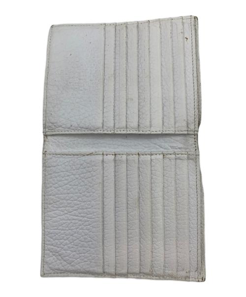 Maison Margiela（メゾンマルジェラ）Maison Margiela (メゾンマルジェラ) レザーポッパーウォレット ホワイトの古着・服飾アイテム