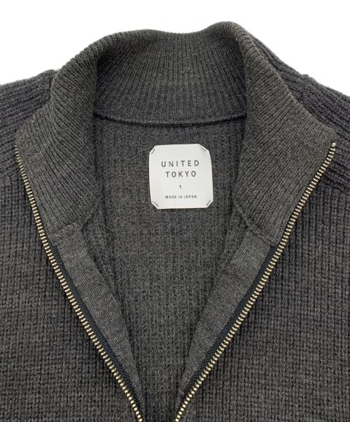 UNITED TOKYO（ユナイテッドトーキョー）UNITED TOKYO (ユナイテッドトーキョー) ドライバーズニット グレー サイズ:1の古着・服飾アイテム