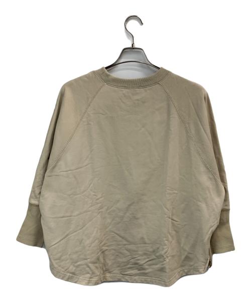 BEARDSLEY（ビアズリー）BEARDSLEY (ビアズリー) BA刺繍入りドルマントレーナー ベージュ サイズ:Fの古着・服飾アイテム