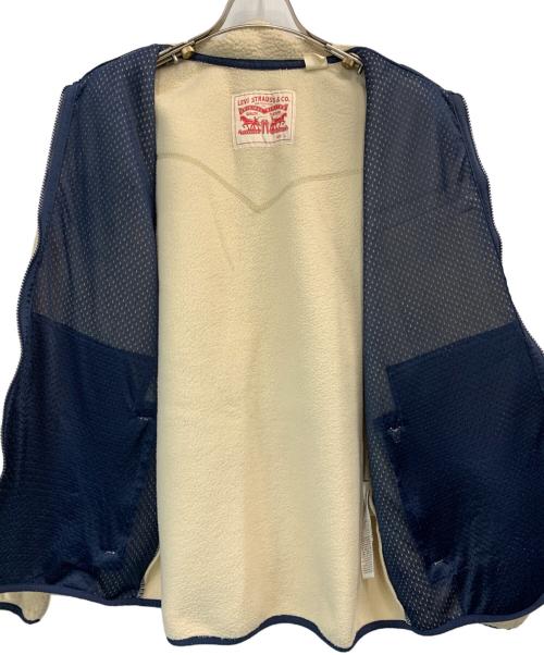 LEVI'S（リーバイス）LEVI'S (リーバイス) ボアジャケット ベージュ×ネイビー サイズ:Lの古着・服飾アイテム