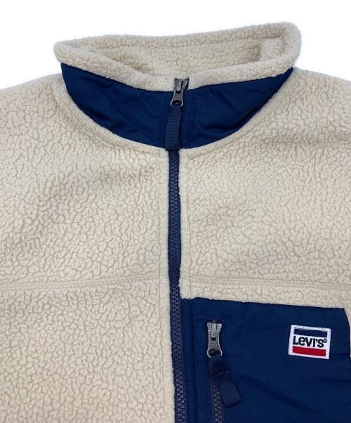 LEVI'S（リーバイス）LEVI'S (リーバイス) ボアジャケット ベージュ×ネイビー サイズ:Lの古着・服飾アイテム