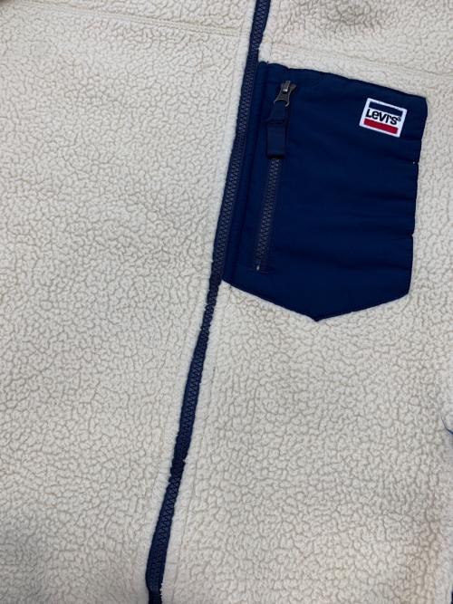 LEVI'S（リーバイス）LEVI'S (リーバイス) ボアジャケット ベージュ×ネイビー サイズ:Lの古着・服飾アイテム
