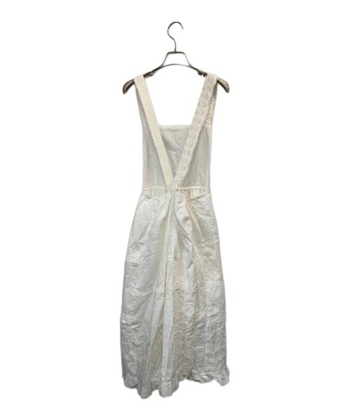 TORI-TO（トリト）TORI-TO (トリト) レース切替ジャンパースカート ホワイト サイズ:36の古着・服飾アイテム