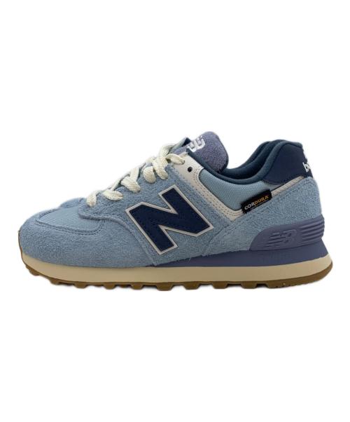 NEW BALANCE（ニューバランス）NEW BALANCE (ニューバランス) U574NLB/ローカットスニーカー ライトブルー×インディゴ サイズ:23.0cmの古着・服飾アイテム