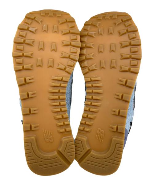 NEW BALANCE（ニューバランス）NEW BALANCE (ニューバランス) U574NLB/ローカットスニーカー ライトブルー×インディゴ サイズ:23.0cmの古着・服飾アイテム