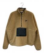 NIKEナイキ）の古着「CLUB+WINTER ANORAK HALF ZIP L/S TOP」｜ブラウン