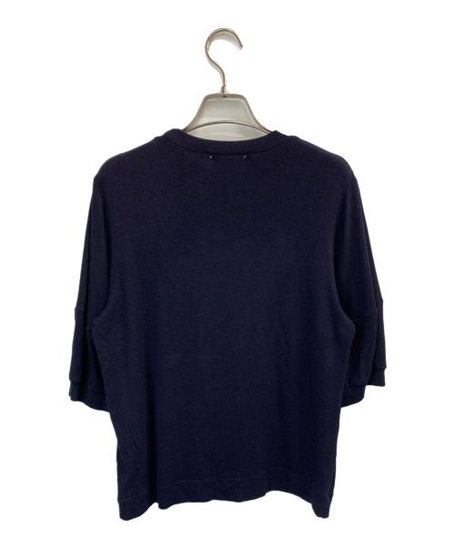 soutiencollar（ステンカラー）soutiencollar (ステンカラー) 半袖カットソー ネイビー サイズ:38の古着・服飾アイテム