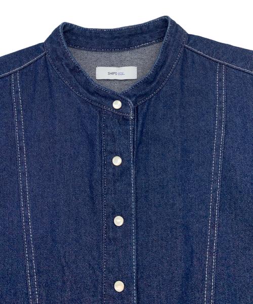 SHIPS any（シップスエニィ）SHIPS any (シップスエニィ) 長袖ワンピース インディゴ サイズ:Fの古着・服飾アイテム