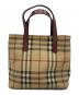 BURBERRY LONDON (バーバリーロンドン) ハンドバッグ ベージュ×レッド：20000円
