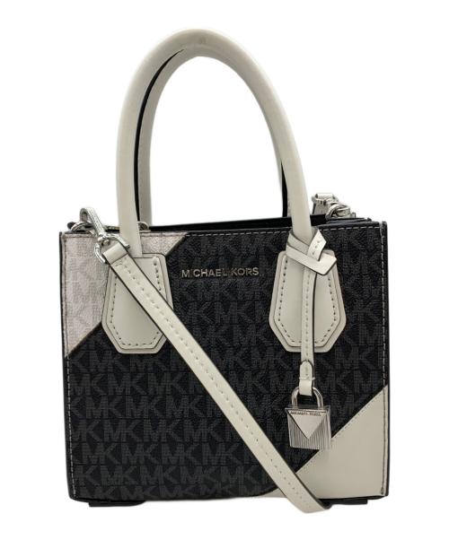 MICHAEL KORS（マイケルコース）MICHAEL KORS (マイケルコース) ショルダーバッグ ホワイト×ブラックの古着・服飾アイテム