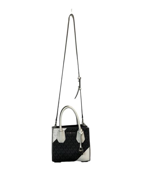 MICHAEL KORS（マイケルコース）MICHAEL KORS (マイケルコース) ショルダーバッグ ホワイト×ブラックの古着・服飾アイテム