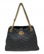 GUCCIグッチ）の古着「チェーントートバッグ」｜ブラック