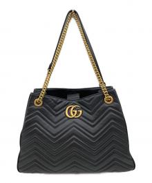 GUCCI（グッチ）の古着「チェーントートバッグ」｜ブラック