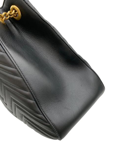 GUCCI（グッチ）GUCCI (グッチ) チェーントートバッグ ブラックの古着・服飾アイテム