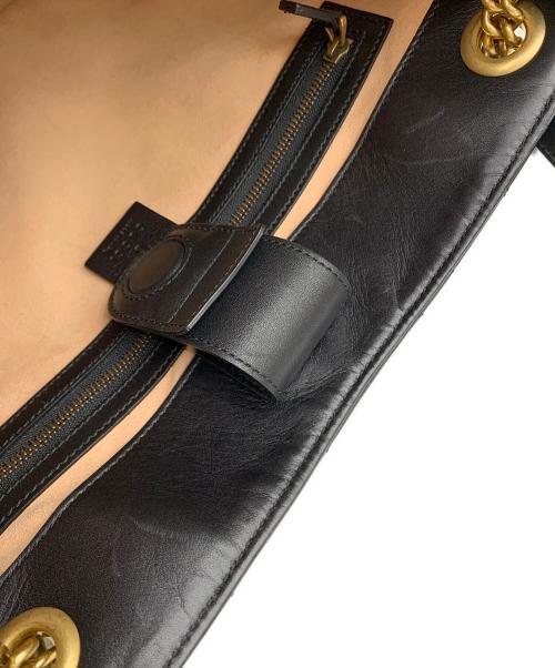 GUCCI（グッチ）GUCCI (グッチ) チェーントートバッグ ブラックの古着・服飾アイテム
