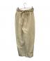 COSMIC WONDER (コズミックワンダー) Suvin cotton broadcloth wrapped pants ベージュ サイズ:記載なし：10000円