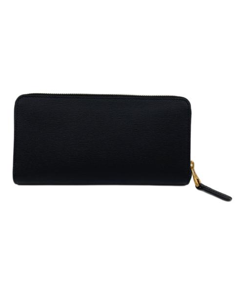 dunhill（ダンヒル）dunhill (ダンヒル) ラウンドファスナー財布 ブラックの古着・服飾アイテム