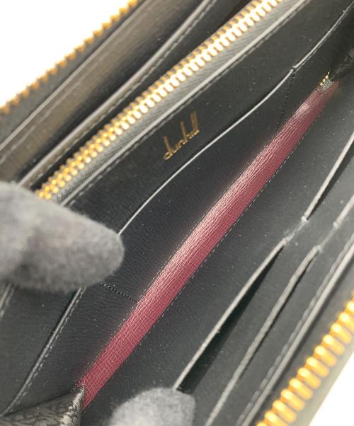 dunhill（ダンヒル）dunhill (ダンヒル) ラウンドファスナー財布 ブラックの古着・服飾アイテム