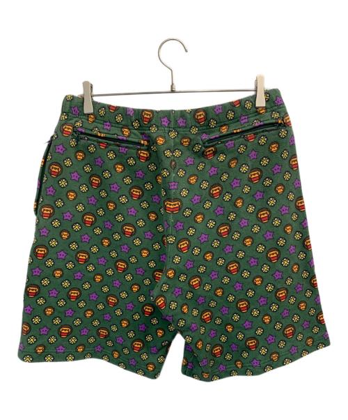 A BATHING APE（アベイシングエイプ）A BATHING APE (アベイシングエイプ) ハーフパンツ グリーン サイズ:Mの古着・服飾アイテム