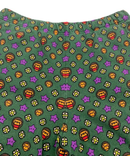 A BATHING APE（アベイシングエイプ）A BATHING APE (アベイシングエイプ) ハーフパンツ グリーン サイズ:Mの古着・服飾アイテム