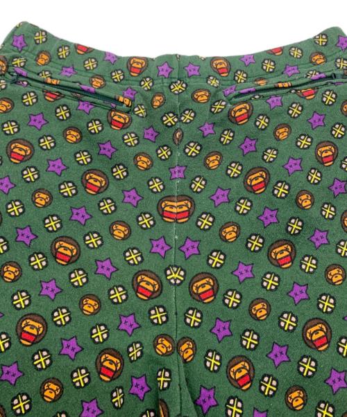 A BATHING APE（アベイシングエイプ）A BATHING APE (アベイシングエイプ) ハーフパンツ グリーン サイズ:Mの古着・服飾アイテム