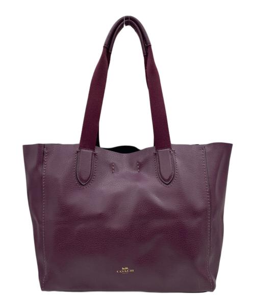 COACH（コーチ）COACH (コーチ) DERBY TOTE パープルの古着・服飾アイテム