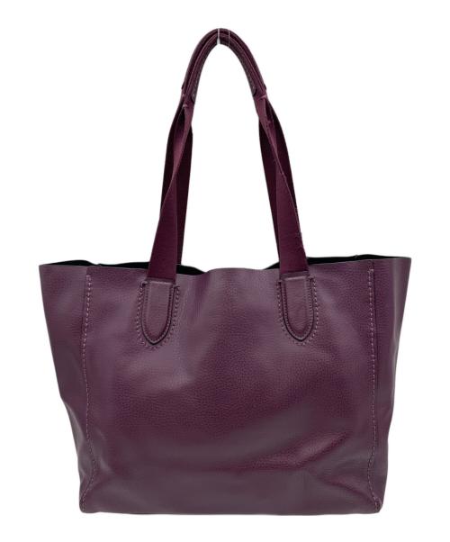 COACH（コーチ）COACH (コーチ) DERBY TOTE パープルの古着・服飾アイテム