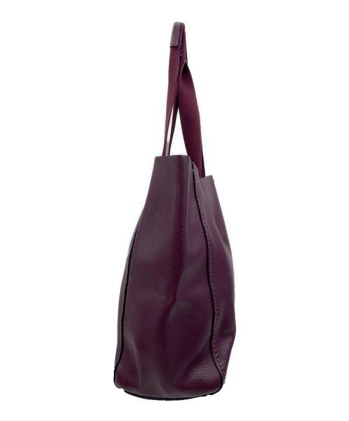 COACH（コーチ）COACH (コーチ) DERBY TOTE パープルの古着・服飾アイテム