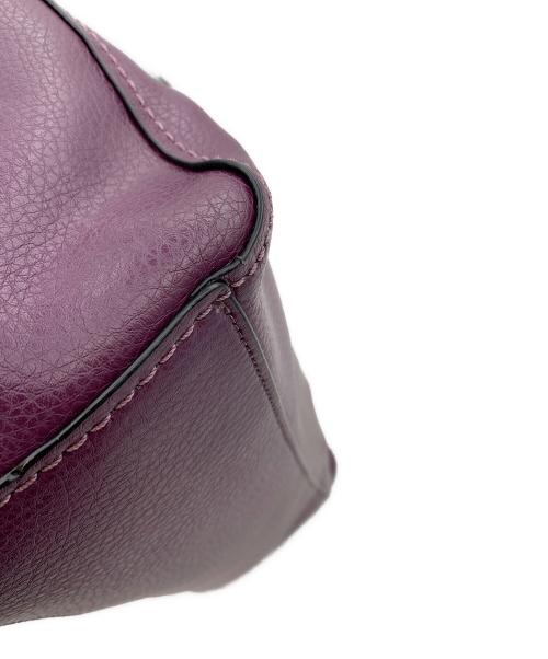 COACH（コーチ）COACH (コーチ) DERBY TOTE パープルの古着・服飾アイテム