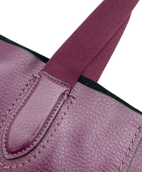 COACH（コーチ）COACH (コーチ) DERBY TOTE パープルの古着・服飾アイテム