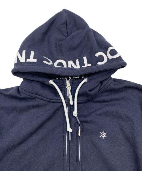 TNOC hokkaido（ティノック ホッカイドウ）TNOC hokkaido (ティノック ホッカイドウ) TNOC THE HOODIE ZIPUP ネイビー サイズ:Lの古着・服飾アイテム