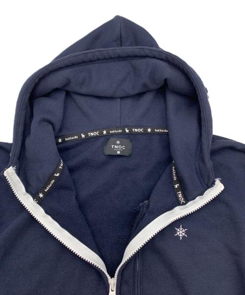 TNOC hokkaido（ティノック ホッカイドウ）TNOC hokkaido (ティノック ホッカイドウ) TNOC THE HOODIE ZIPUP ネイビー サイズ:Lの古着・服飾アイテム
