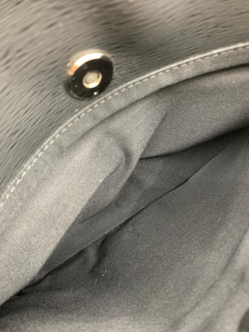 PAUL SMITH（ポールスミス）PAUL SMITH (ポールスミス) マルチストライプレザーショルダーバッグ ブラックの古着・服飾アイテム