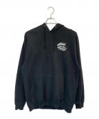 stussyステューシー）の古着「プルオーバーパーカー」｜ブラック