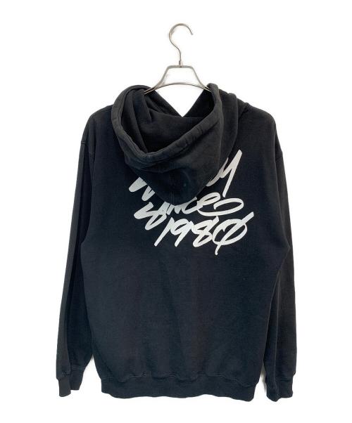stussy（ステューシー）stussy (ステューシー) プルオーバーパーカー ブラック サイズ:Mの古着・服飾アイテム