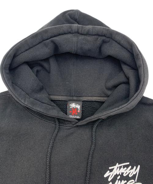 stussy（ステューシー）stussy (ステューシー) プルオーバーパーカー ブラック サイズ:Mの古着・服飾アイテム