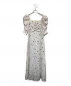 Rirandture×MARIE BELLEリランドチュール×マリーベル）の古着「半袖ワンピース」｜ホワイト