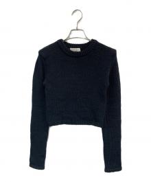 CLANE（クラネ）の古着「COTTON SHORT KNIT TOPS」｜ブラック