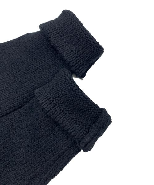 CLANE（クラネ）CLANE (クラネ) COTTON SHORT KNIT TOPS ブラック サイズ:2の古着・服飾アイテム