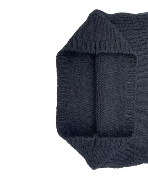 CLANE（クラネ）CLANE (クラネ) COTTON SHORT KNIT TOPS ブラック サイズ:2の古着・服飾アイテム