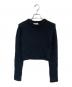 CLANE（クラネ）の古着「COTTON SHORT KNIT TOPS」｜ブラック