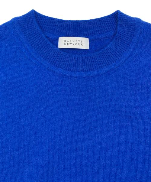 BARNEYS NEWYORK（バーニーズ・ニューヨーク）BARNEYS NEWYORK (バーニーズ・ニューヨーク) 薄手ニット ブルー サイズ:38の古着・服飾アイテム