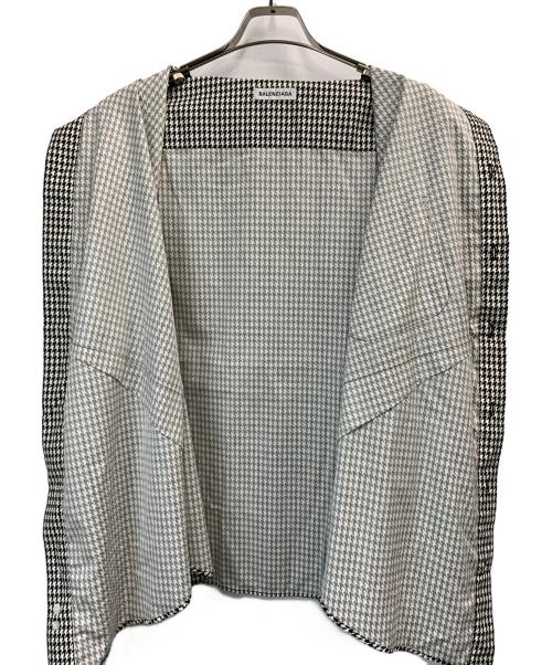 BALENCIAGA（バレンシアガ）BALENCIAGA (バレンシアガ) 長袖シャツ ホワイト×ブラック サイズ:34の古着・服飾アイテム
