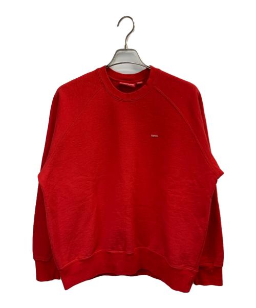 SUPREME（シュプリーム）SUPREME (シュプリーム) Small Box Raglan Crewneck レッド サイズ:Mの古着・服飾アイテム