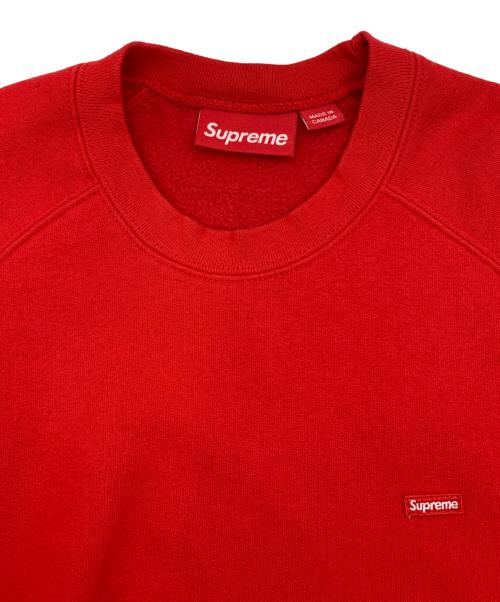 SUPREME（シュプリーム）SUPREME (シュプリーム) Small Box Raglan Crewneck レッド サイズ:Mの古着・服飾アイテム