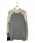 sacai（サカイ）の古着「CABLE PATTERN KNIT PULLOVER」｜グレー×ホワイト