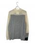 sacai (サカイ) CABLE PATTERN KNIT PULLOVER グレー×ホワイト サイズ:2：10000円