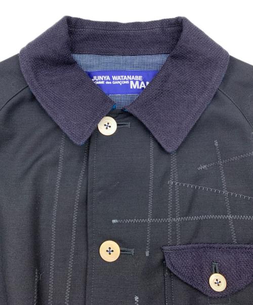 COMME des GARCONS JUNYA WATANABE MAN（コム デ ギャルソン ジュンヤ ワタナベ マン）COMME des GARCONS JUNYA WATANABE MAN (コム デ ギャルソン ジュンヤ ワタナベ マン) コート ブラック サイズ:Mの古着・服飾アイテム